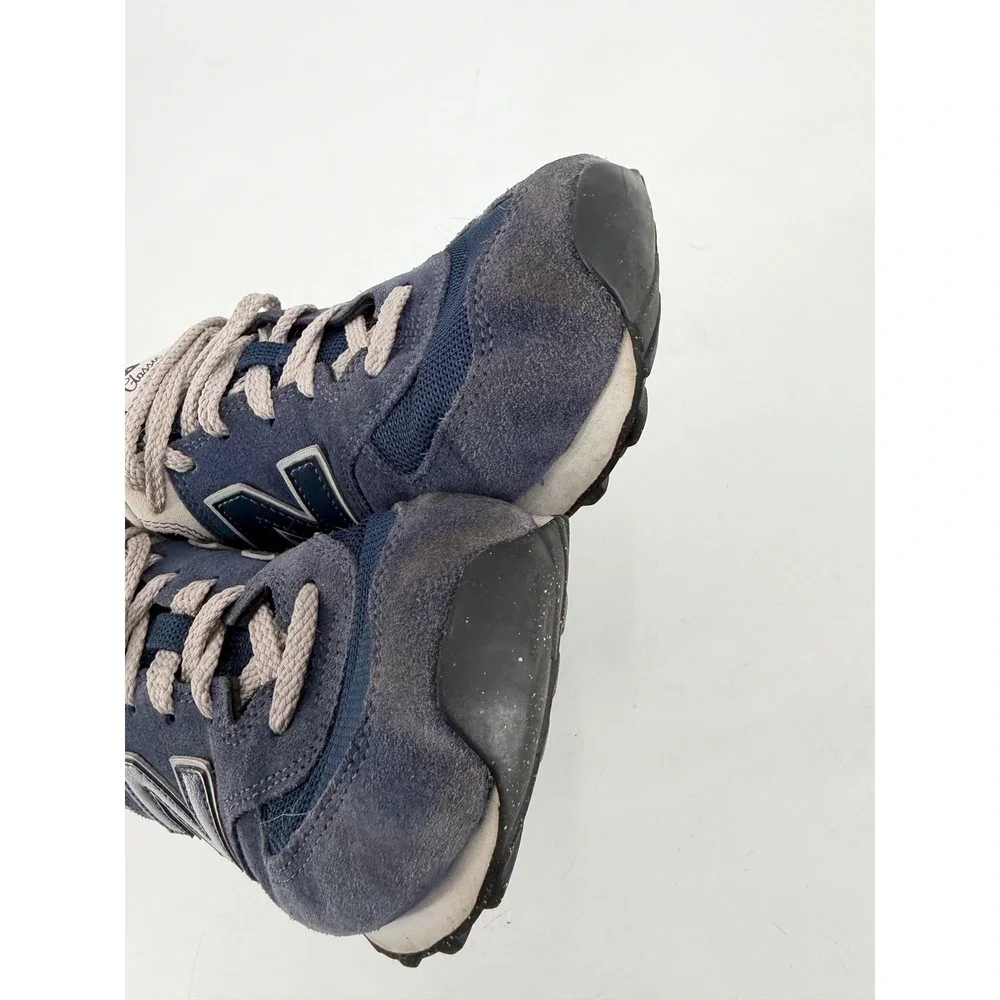 New Balance 574 Classic Womens 9.5 Navy Blue Grey WL574EVN Retro Gorpcore